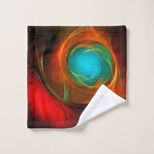 Blue Eye Moderne Abstrait Art Cool Motif #16 (Gant de toilette)