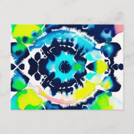 Blue Eye Tie Dye Briefkaart