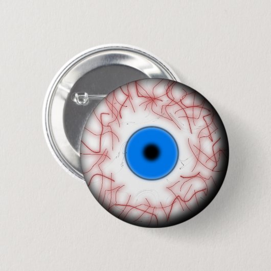 Blue Eyeball Button (Voorkant /achterkant)