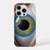 Blue Eyeball Fractal Art, (Verso)