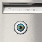 Blue Eyeball Iris Eye Cool Custom Round Magnets (In Situ (Lave-vaisselle))