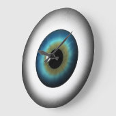 Blue Eyeball Iris Eye Custom Large  Grote Klok (Hoek)