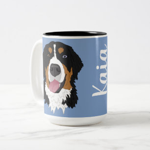 Blue Eyed Bernese Mountain Dog  Tweekleurige Koffiemok