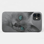Blue Eyed Cat Coque-Mate Samsung Galaxy Coque (Dos (Horizontal))
