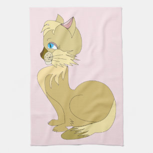 Blue Eyed Cat keukenhanddoek -