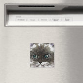 Blue Eyed Cat Magnet Magneet (Insitu (Vaatwasser))