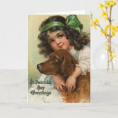 Blue-Eyed Lass - Carte de la Saint Patrick (Fleur jaune)