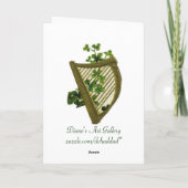 Blue-Eyed Lass - St Patrick's Day Card Kaart (Achterkant)