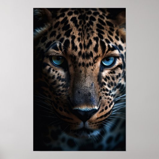 Blue Eyed Leopard Poster (Voorkant)
