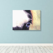Blue Eyed Paint Horse Canvas Afdruk (Insitu (Houten vloer))