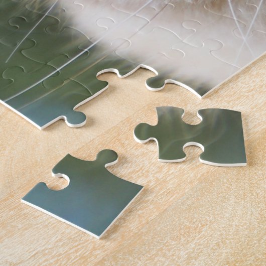 Blue Eyed Tabby Cat Jigzaag Puzzle Legpuzzel (Zijkant)