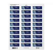 Blue eyed White Tiger Personalized Etiket (Full Sheet)