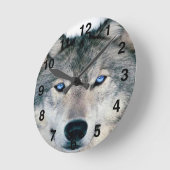 Blue Eyed Wolf Ronde Klok (Hoek)