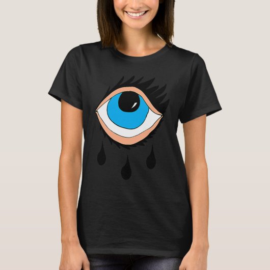 Blue Eyes Black tears T-shirt (Voorkant)