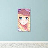 Blue Eyes Canvas Afdruk (Insitu (Houten vloer))