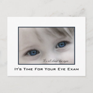 Blue Eyes Eye Exam Appointinder Briefkaart