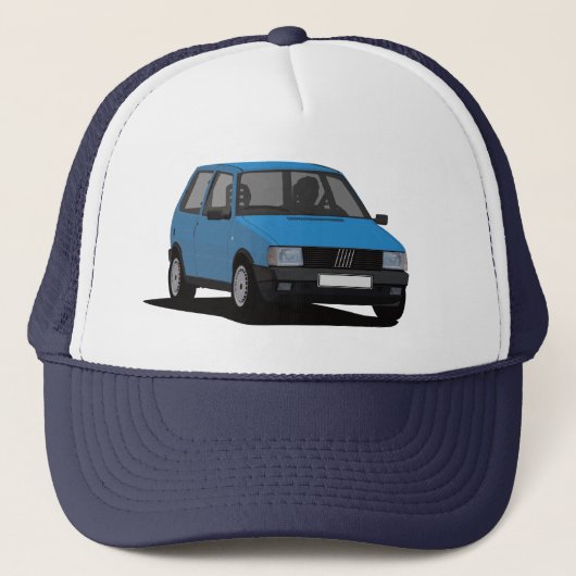Blue F Uno Mille 80's supermini Trucker Pet (Voorkant)