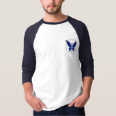Blue Faery mannen basic 3/4 -sleeve raglan T-shirt (Voorkant)