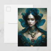 Blue Fairy Fantasy Art Briefkaart (Voorkant / Achterkant)