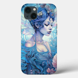 Blue Fairy Fantasy Art iPhone 13 Hoesje
