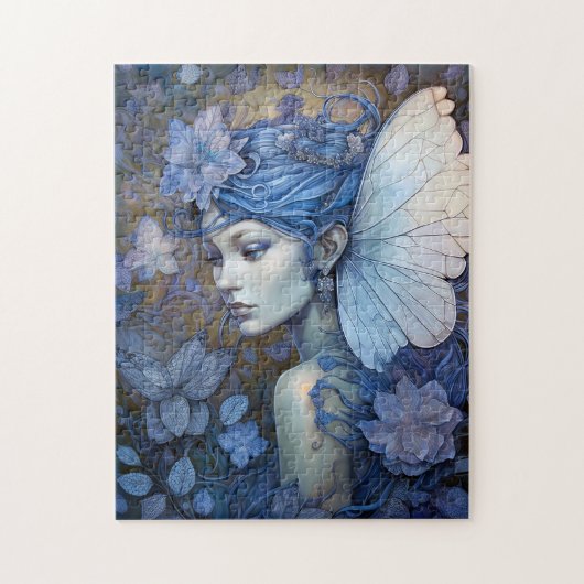 Blue Fairy Fantasy Art Legpuzzel (Verticaal)