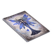 Blue Fairy Fantasy Art Notitieboek (Rechterzijde)