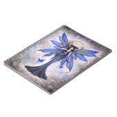 Blue Fairy Fantasy Art Notitieboek (Linkerzijde)