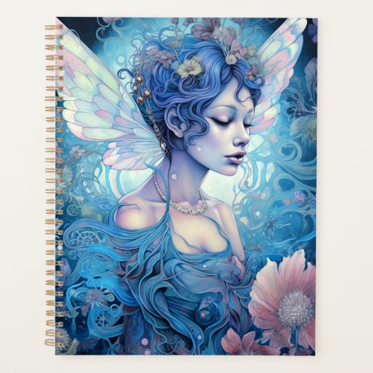 Blue Fairy Fantasy Art Planner (Voorkant)