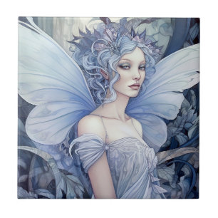 Blue Fairy Fantasy Art Tegeltje