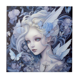 Blue Fairy Fantasy Art Tegeltje