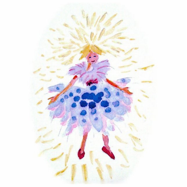 Blue Fairy Fotobeeldje Ornament (Voorkant)