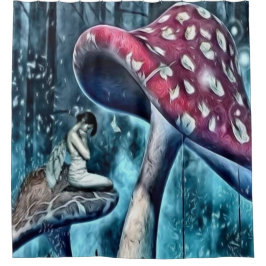 Blue Fairy Shower-gordijn Douchegordijn