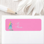 Blue Fairytale Princess Gift Labels (Insitu)