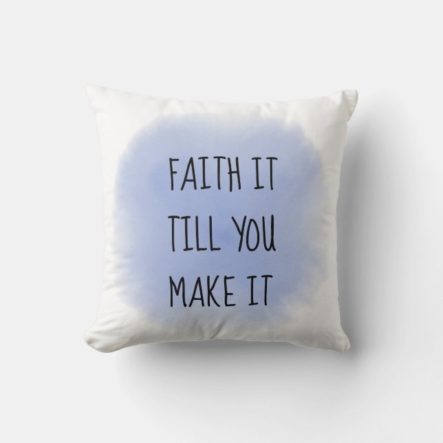 Blue Faith It Sierkussen (Voorkant)