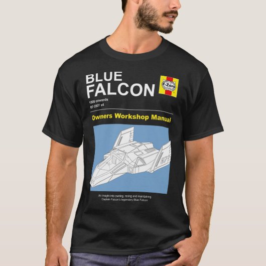 Blue Falcon Owner27;s Manual Essential T-Shirt (Voorkant)