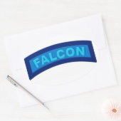 Blue Falcon-Stickers Ovale Sticker (Envelop)