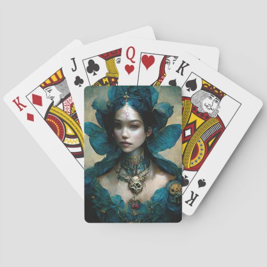 Blue Fantasy Art-speelkaarten Pokerkaarten (Achterkant)