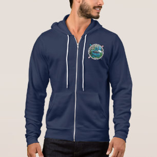 Blue Fantasy Eastern Dragon Tea Tijd Hoodie