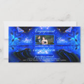 Blue Fantasy Invitation Photo Card (Voorkant)