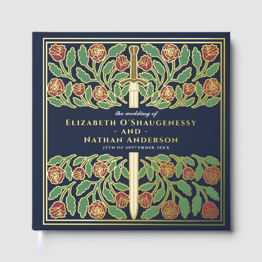 Blue Fantasy Royal Medieval Sword Wedding (Recto)