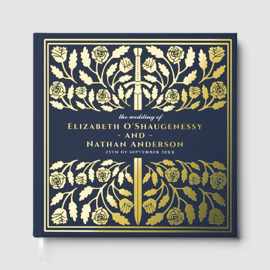 Blue Fantasy Royal Medieval Sword Wedding (Recto)