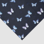 Blue Fantasy sterrenstelsel vlinders Tissuepapier (Detail)