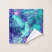 Blue Fantasy waterverven : Bad Handdoek (Wasdoekje)