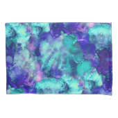 Blue Fantasy waterverven : Kussensloop (Voorkant-Links)