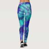 Blue Fantasy waterverven : Leggings (Achterkant)