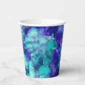 Blue Fantasy waterverven : Papieren Bekers (Links)