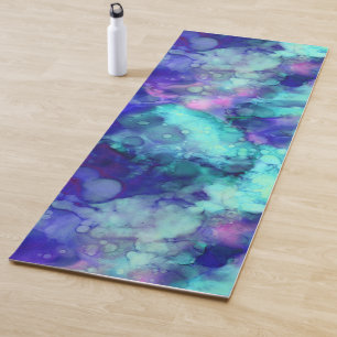 Blue Fantasy waterverven : Yogamat