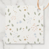 Blue Farmers Market Boerderij Verse Baby shower Bedankjes Labels (Achterkant)