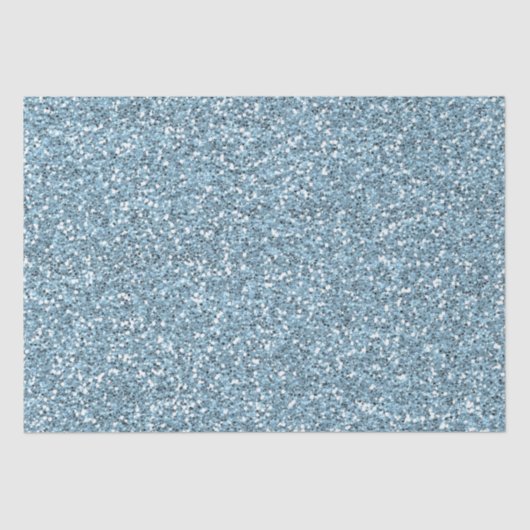 Blue Faux Glitter Tissuepapier (Voorkant)