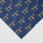 Blue, Faux Gold 71st (71e) gebeurtenis Tissuepapier (Detail)